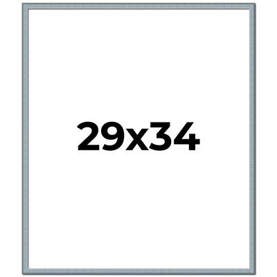 29x34 Frame Rustic Sky Blue Solid Wood Picture Frame | 0.75 Inch