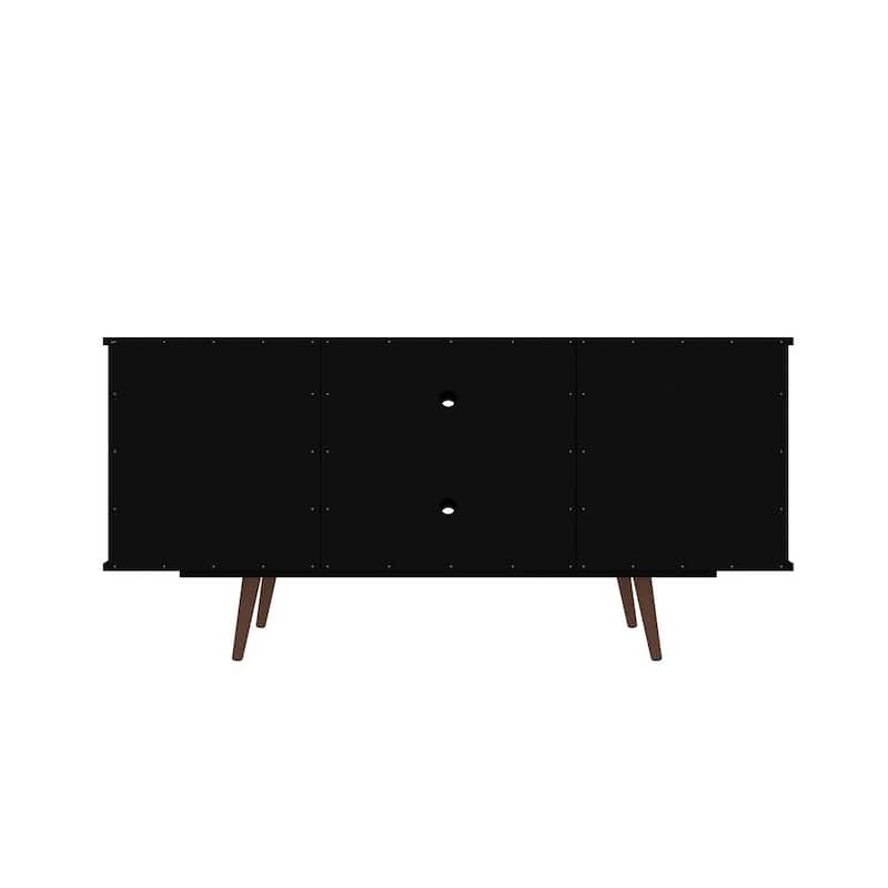 Hampton Mid Century Modern Wood 53.54 Media Cabinet Console