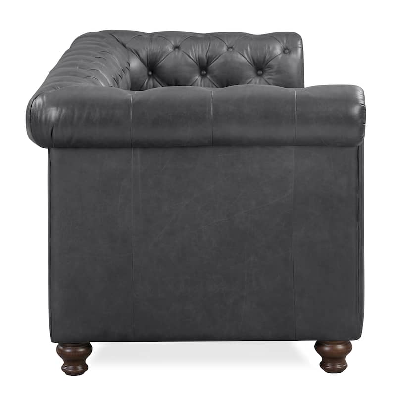 Poly & Bark Lyon 87" Sofa - Full Grain Genuine Italian Leather