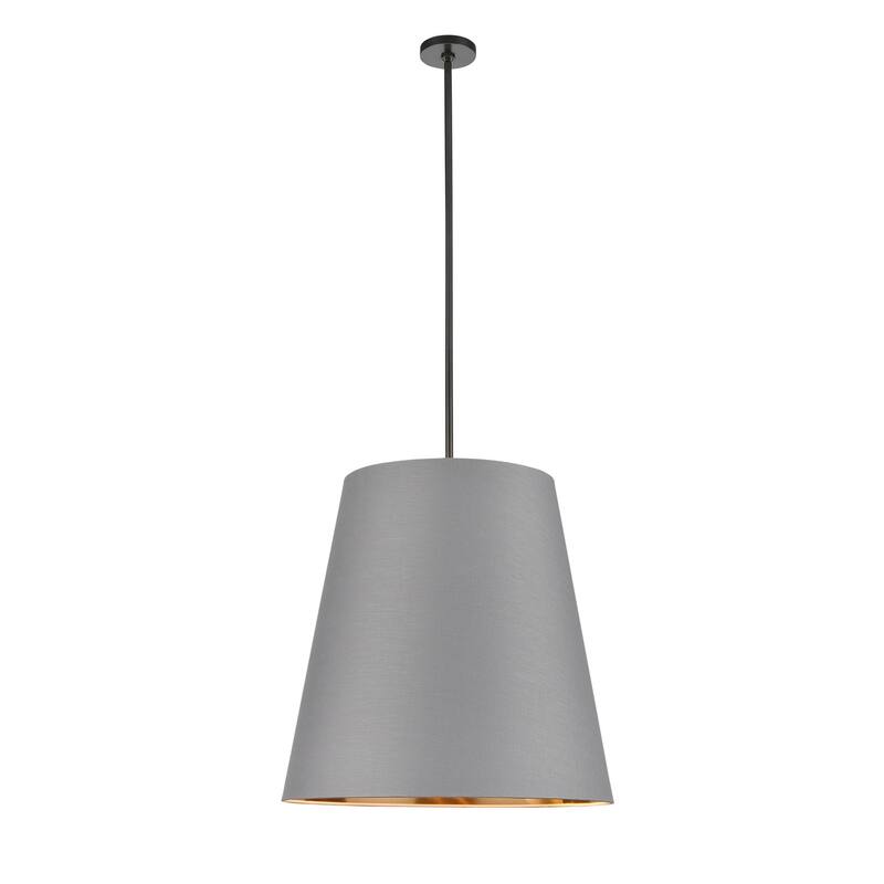 Alora Lighting PD311025B Calor 3 Light 25" Wide Pendant - Urban Bronze / Grey / Gold