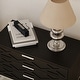 preview thumbnail 16 of 16, 31.5 Inch Wide Nightstand with 3 Drawers Black Wooden Bedside Table