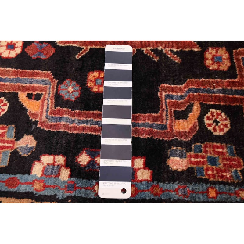 ECARPETGALLERY Hand-knotted Anatolian Vintage Dark Navy Wool Rug - 5'2 x 8'11