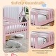 preview thumbnail 35 of 34, Twin Size Bed with Headboard Storage Rack, Two Under-Bed Drawers, Three-Side Guardrails for Safety and Security,White