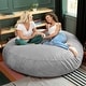 preview thumbnail 11 of 66, Jaxx Cocoon 6 Ft Giant Bean Bag Sofa and Lounger for Adults, Microsuede