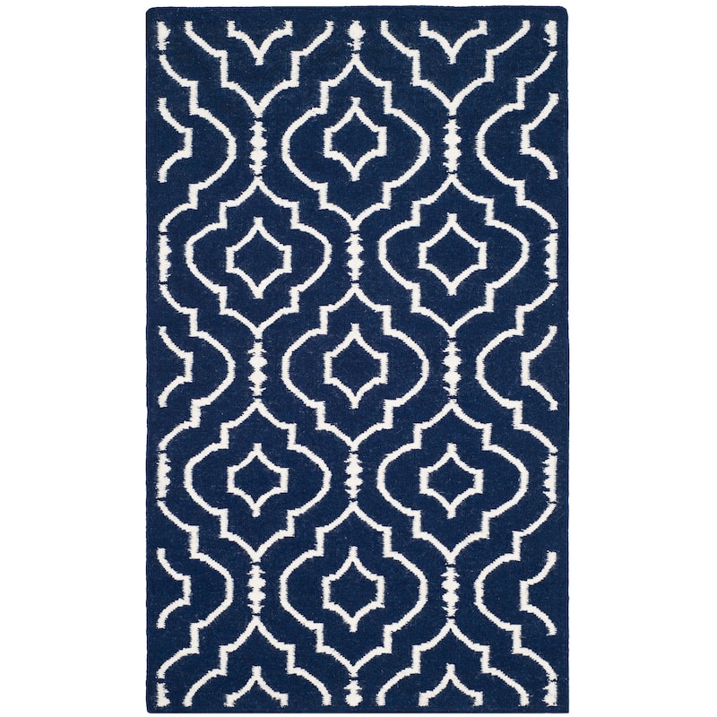 SAFAVIEH Handmade Flatweave Dhurries Lamprini Modern Moroccan Wool Rug