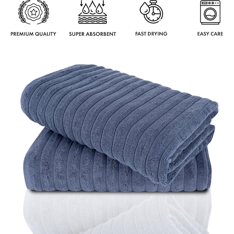 Brampton 2 Piece Luxury Turkish Cotton Jumbo Bath Sheets
