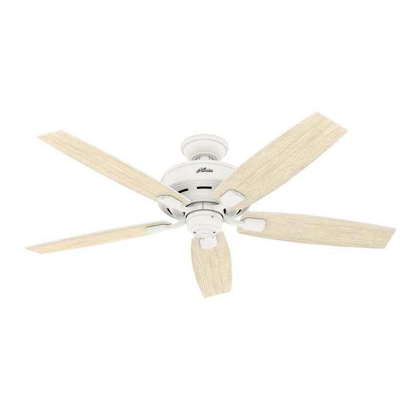 Hunter 52" Bennett Ceiling Fan with Bowl LED Light Kit and Handheld Remote - Transitional, Modern Farmhouse