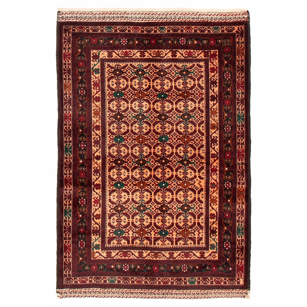 Teimani Beige Rug 4'3" x 6'5" - 4'3 x 6'5
