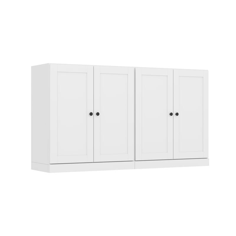 Palace Imports 100% Solid Wood 64" Sideboard with Raised Panel Doors & Adjustable Shelves