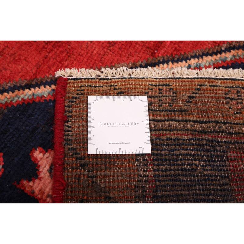 ECARPETGALLERY Hand-knotted Anadol Dark Navy, Red Wool Rug - 4'8 x 8'10