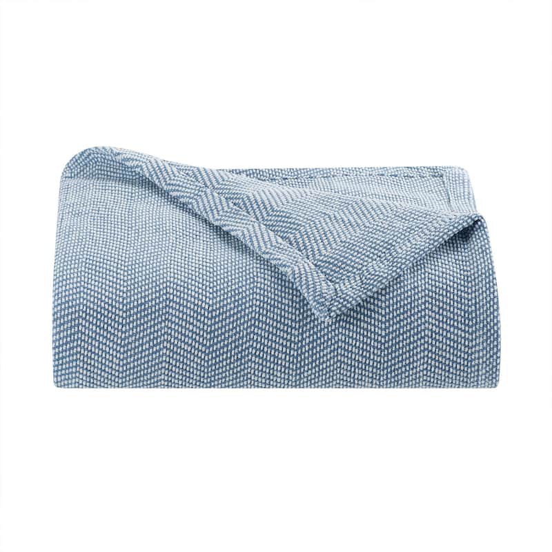 Aston & Arden Luxury Chenille All Season Chevron Blanket