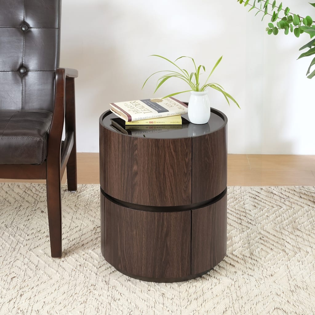 Chic Double-Layer Storage Side Table with Modern Design for Versatile Use