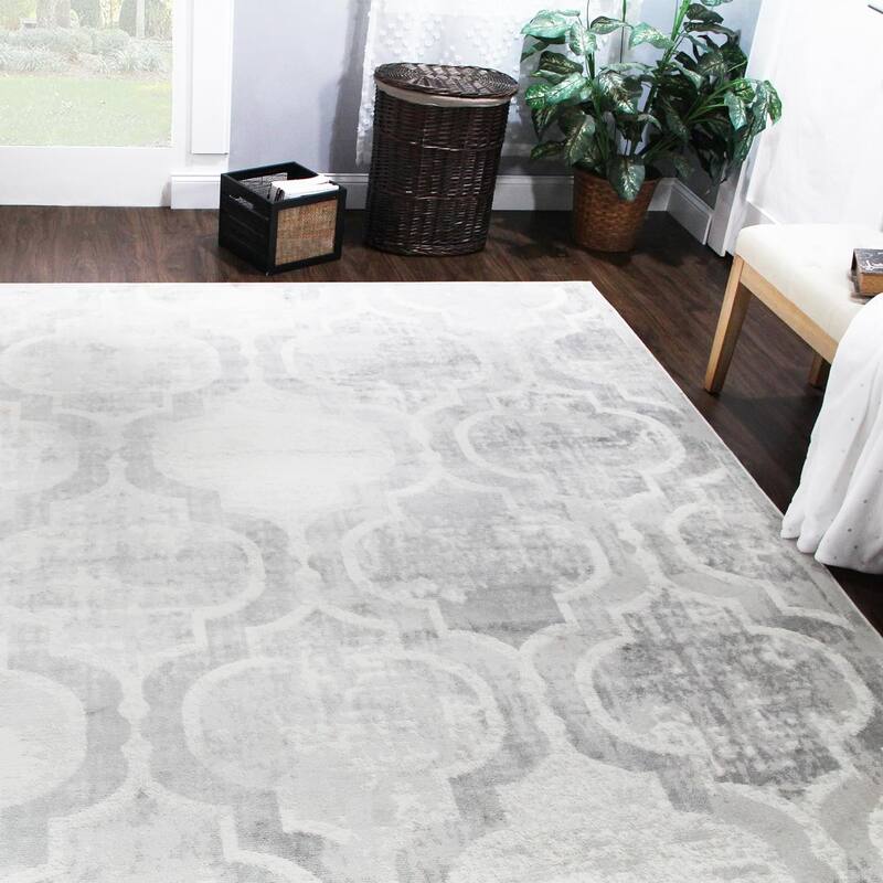 Superior Viking Contemporary Geometric Trellis Indoor Runner or Area Rug
