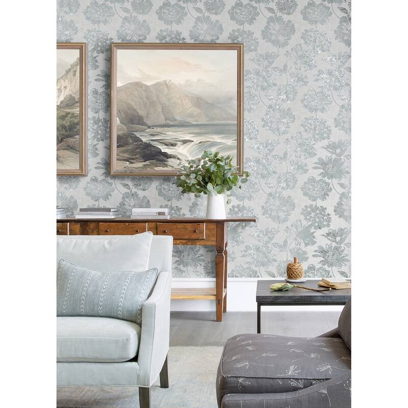 A-Street Prints Caihon Green Sisal Grasscloth Wallpaper