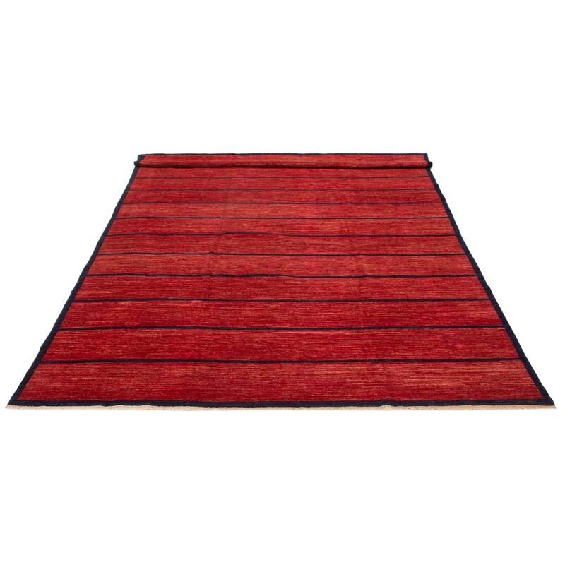 ECARPETGALLERY Hand-knotted Finest Peshawar Ziegler Red Wool Rug - 9'9 x 13'8