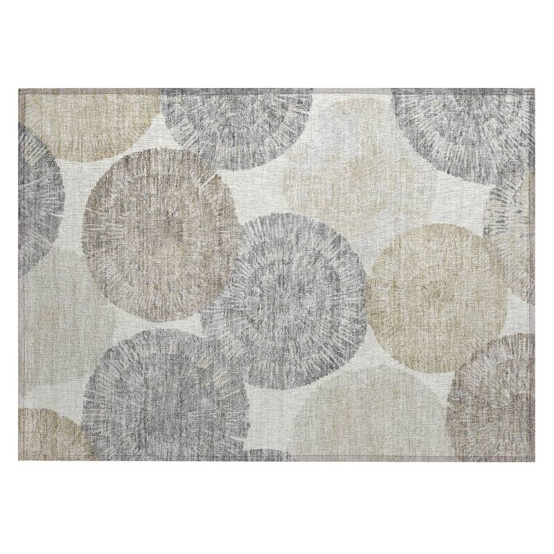 Machine Washable Indoor/ Outdoor Contemporary Devaughn Chantille Rug