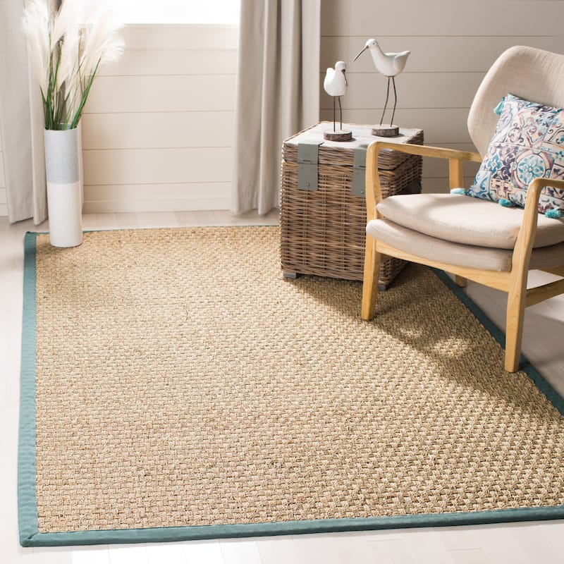 SAFAVIEH Natural Fiber Marina Basketweave Seagrass Rug