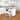 SEI Furniture Milo Transitional White Wood Rolling Kitchen Island