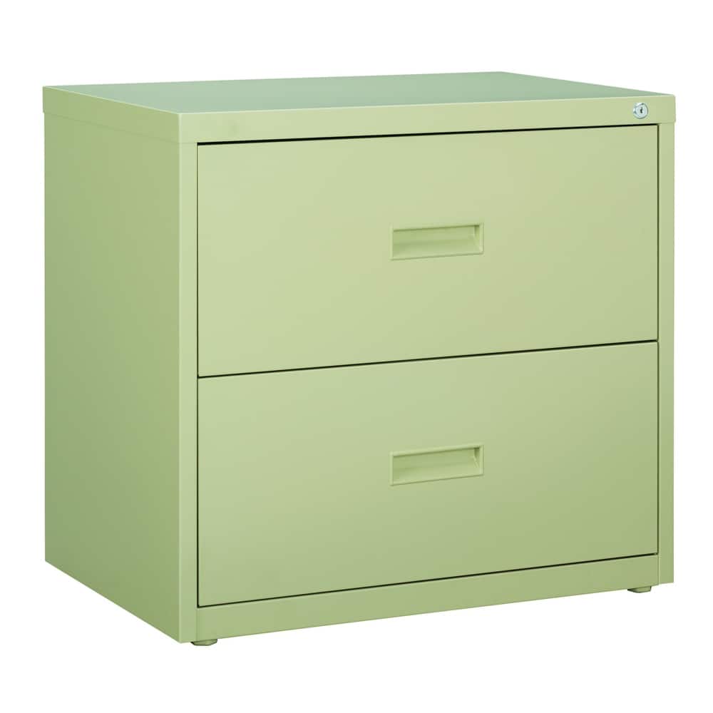 Hirsh Commercial 30" Wide 2-Drawer Lateral File Cabinet, Light Gray