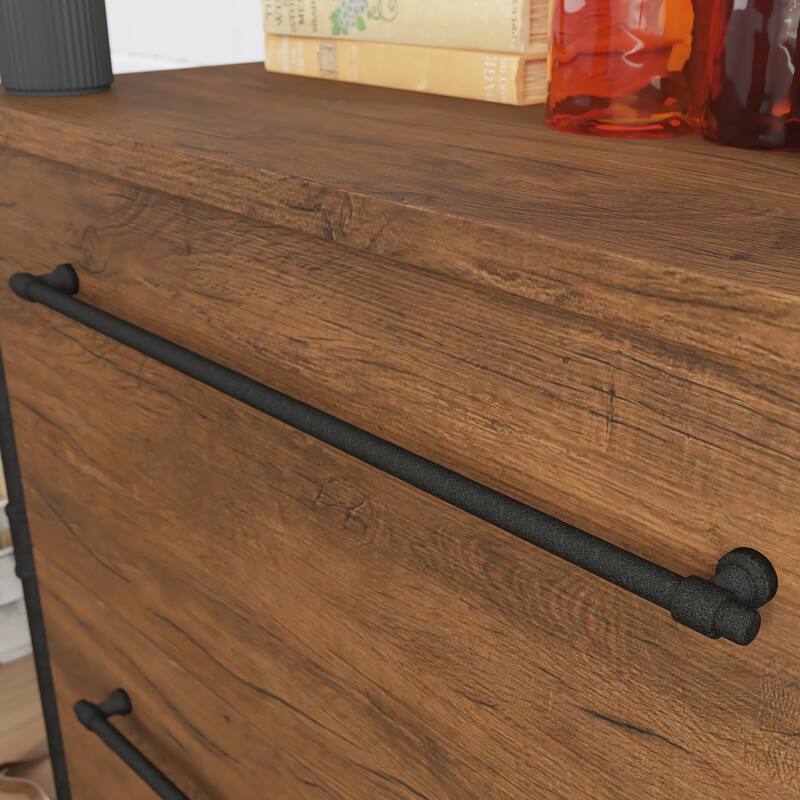 Lateral File, File Cabinet , Office Storage Cabinet Brown finish