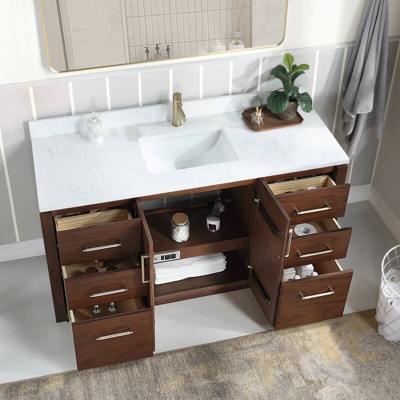 Miseno MV-705760 San 60" Free Standing Single Basin Vanity Set with