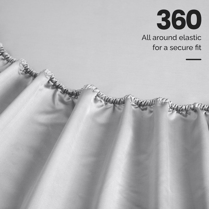 Blue Nile Mills 1500 Thread Count Egyptian Cotton Deep Pocket Solid Sheet Set