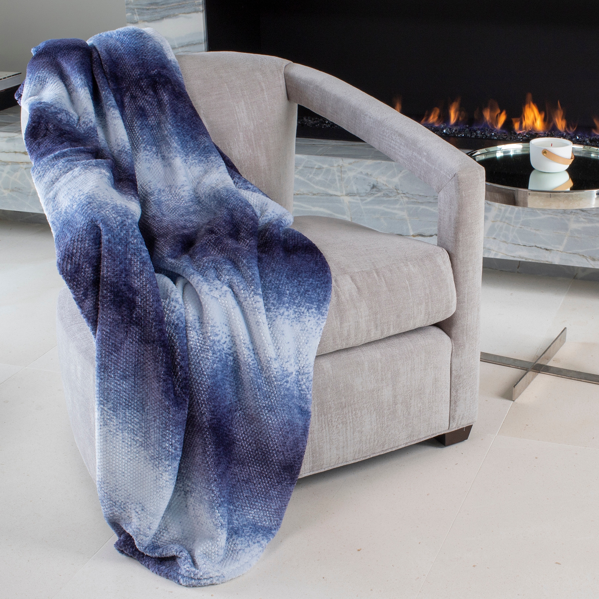 Mon chateau ombre shop textured throw
