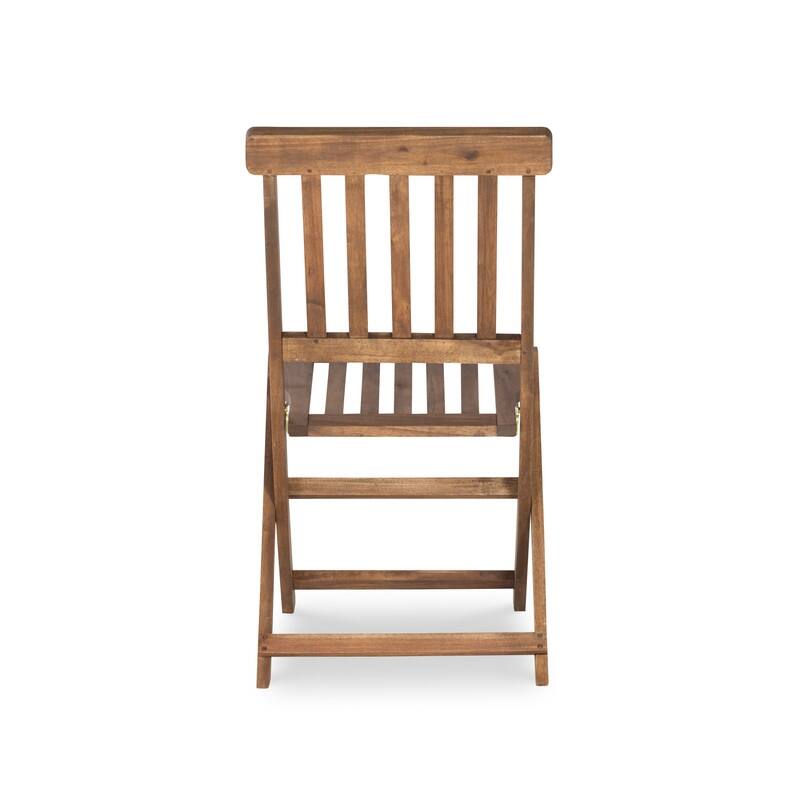 Linon Catalan Three-Piece Cafe Teak Set