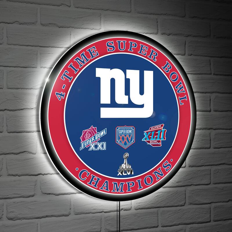 New York Giants LED Lighted Sign - Cherry