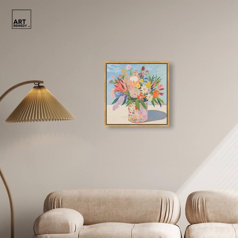 Floral Tin Canvas by Art Remedy
