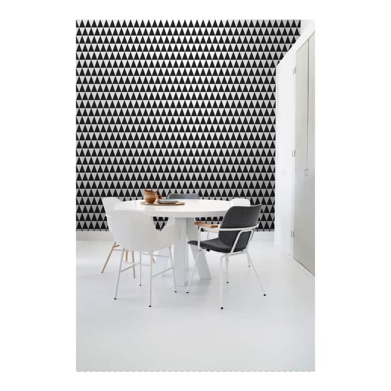 ESTA Home Verdon Black Geometric Wallpaper - 20.5 x 396 x 0.025