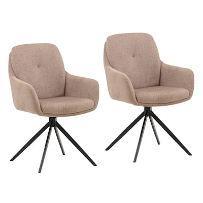 Rue Upholstered Dining Chair, Sand (Set of 2)
