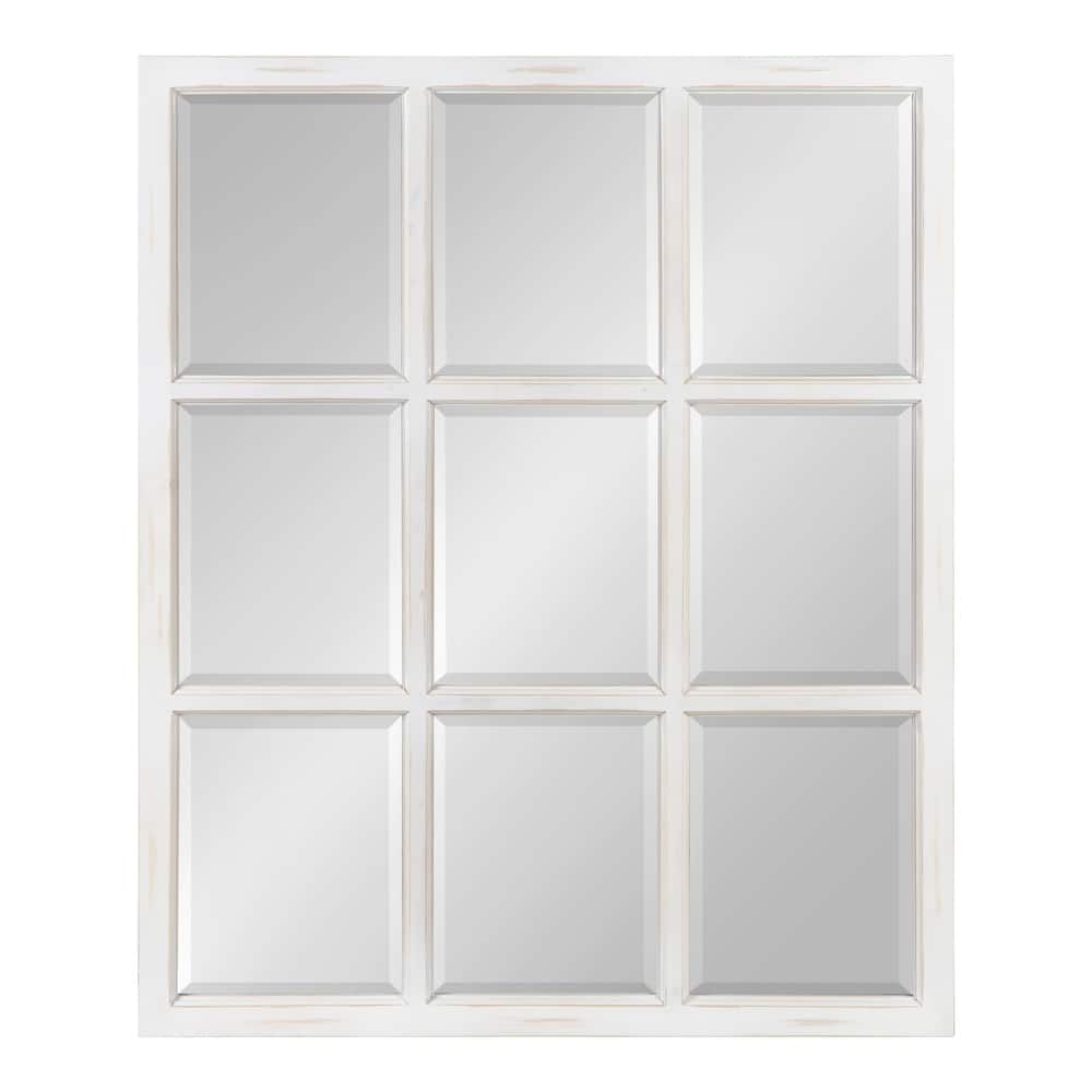 Kate and Laurel Hogan 9 Windowpane Wood Wall Mirror