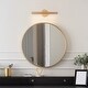preview thumbnail 12 of 13, Modern Gold LED Long Strip Wall Sconces Bathroom Vanity Lights 16.3" L
