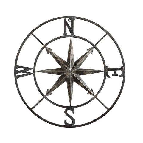 Small Decorative Metal Compass Wall Décor