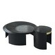 preview thumbnail 18 of 21, Set of 2 Round Coffee Tables, Mid-century Nesting Coffee Tables Sofa Center Tables