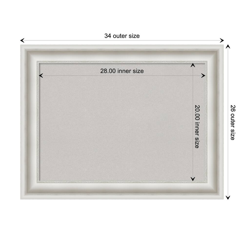 Parlor Framed Grey Corkboard Bulletin Board