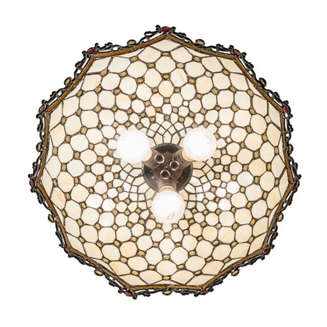 Meyda Tiffany 151323 Diamond and Jewel 3 Light 18" Wide Pendant