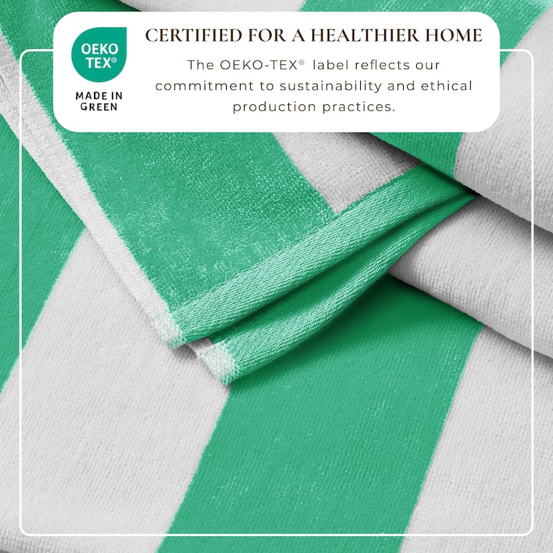 Linery & Co. Cotton Cabana Beach Towel, 4 Pack - 30" x 60"