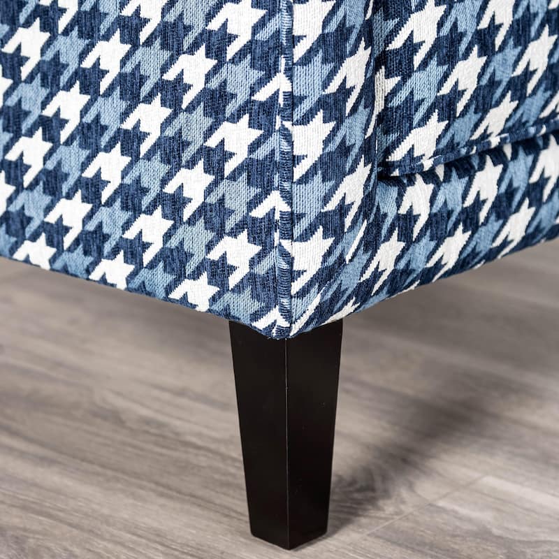 Furniture of America Gregen 4-Piece Grey Solid Wood Sofa and Ottoman Set with Pillows