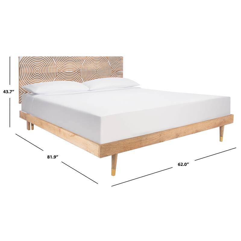 SAFAVIEH Couture Dalvin Wood Platform Bed
