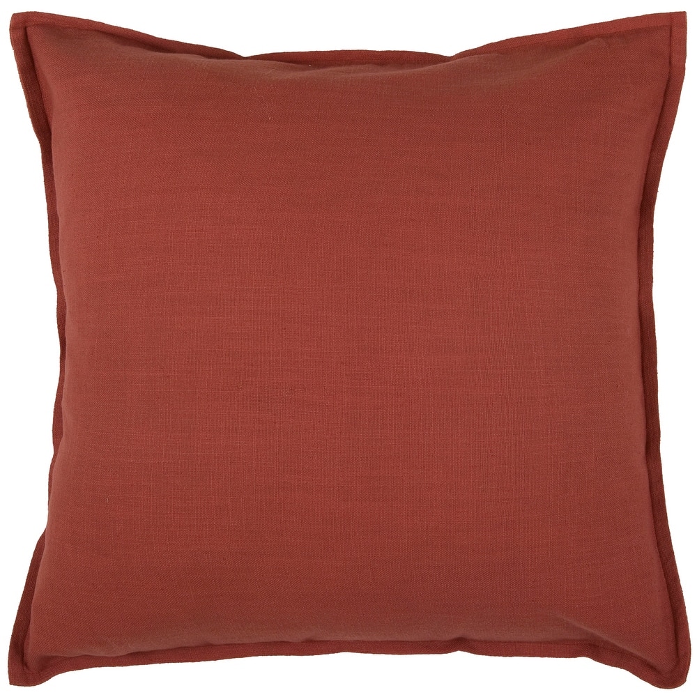 Rizzy Home Cotton Slub Solid Decorative Throw Pillow, 20x20