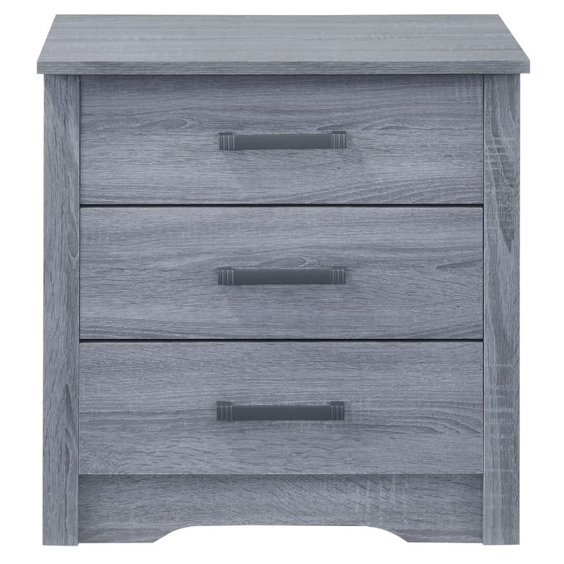 Hudson 3-drawer Nightstand
