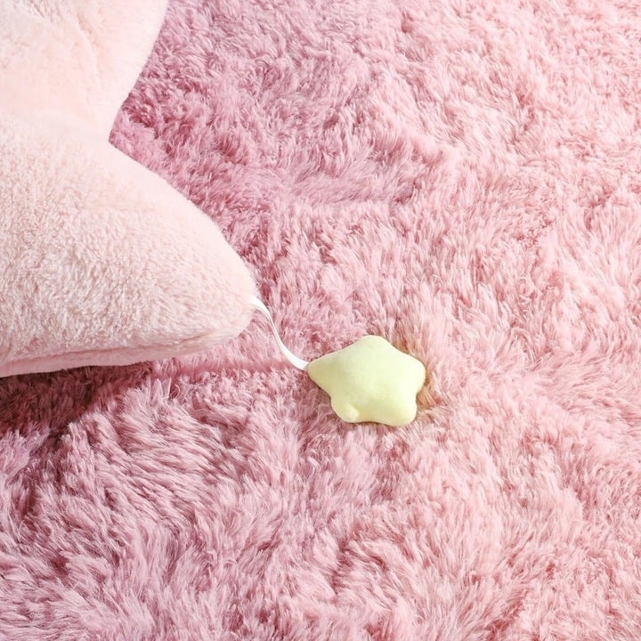 Shaggy Home Decor Carpet Luxury Gradient Rug for Living Room Bedroom