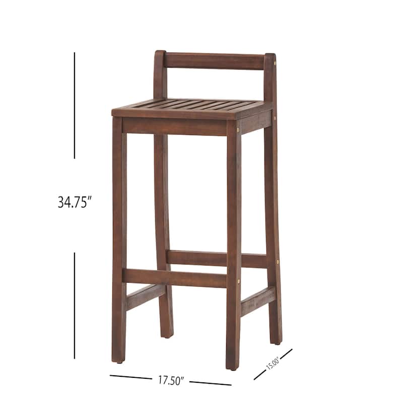 Riviera 30inch Acacia Wood Barstools by Christopher Knight Home (Set