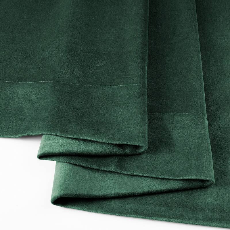 Exclusive Fabrics Signature Velvet Thermal Lined With 100% 4 Pass Blackout Curtains. (1 Panel)