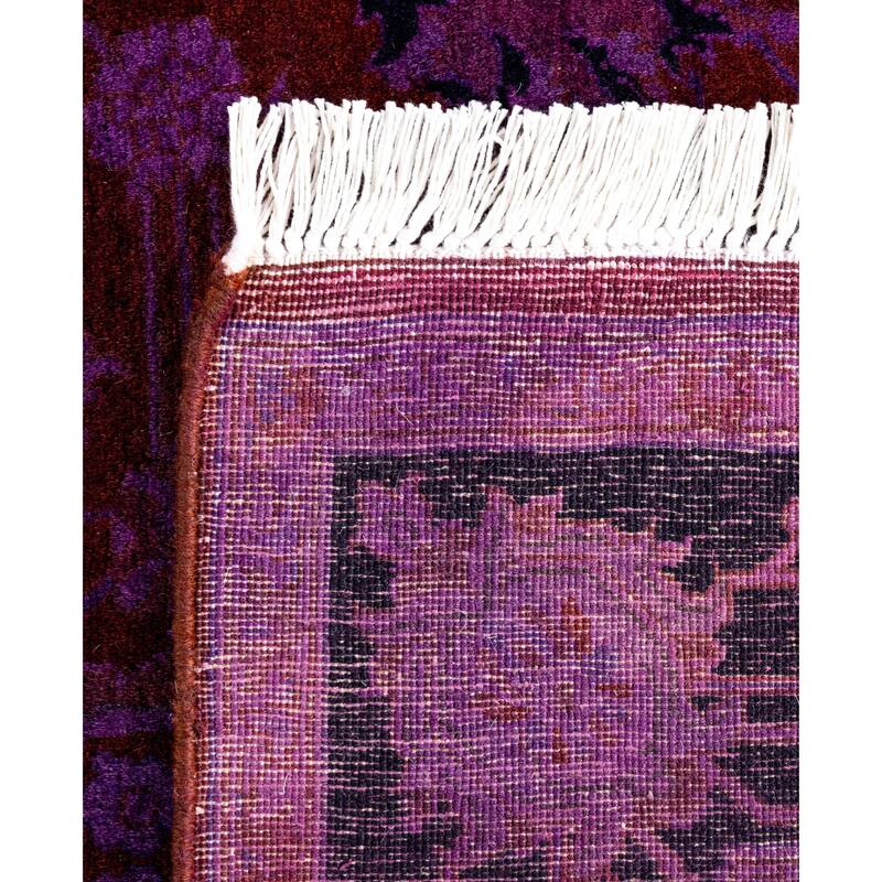 Overdyed One-of-a-Kind Hand-Knotted Area Rug - Red - 2' 9" x 4' 4"
