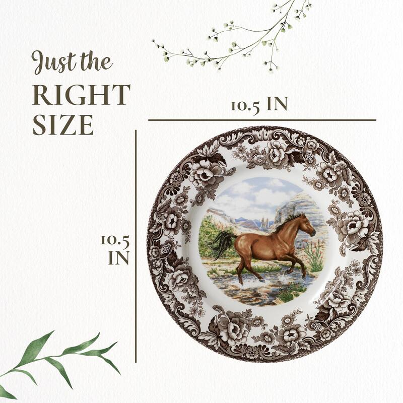 Spode Woodland Dinner Plate Horse Motif