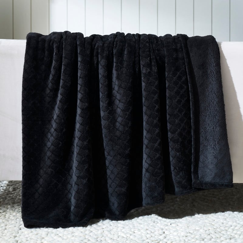 Superior Alaska Quilted Diamond Plush Fleece Blanket For Couch or Bed