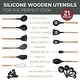 preview thumbnail 6 of 8, Kitchen Utensils Set, 21 Wood and Silicone Cooking Utensils